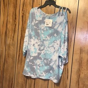 Brand new tie dye cold shoulder